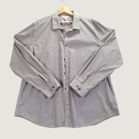 Calvin Klein Other - Calvin Klein Mens XXL Infinite Cool Non-Iron Button Down Shirt Black White Check